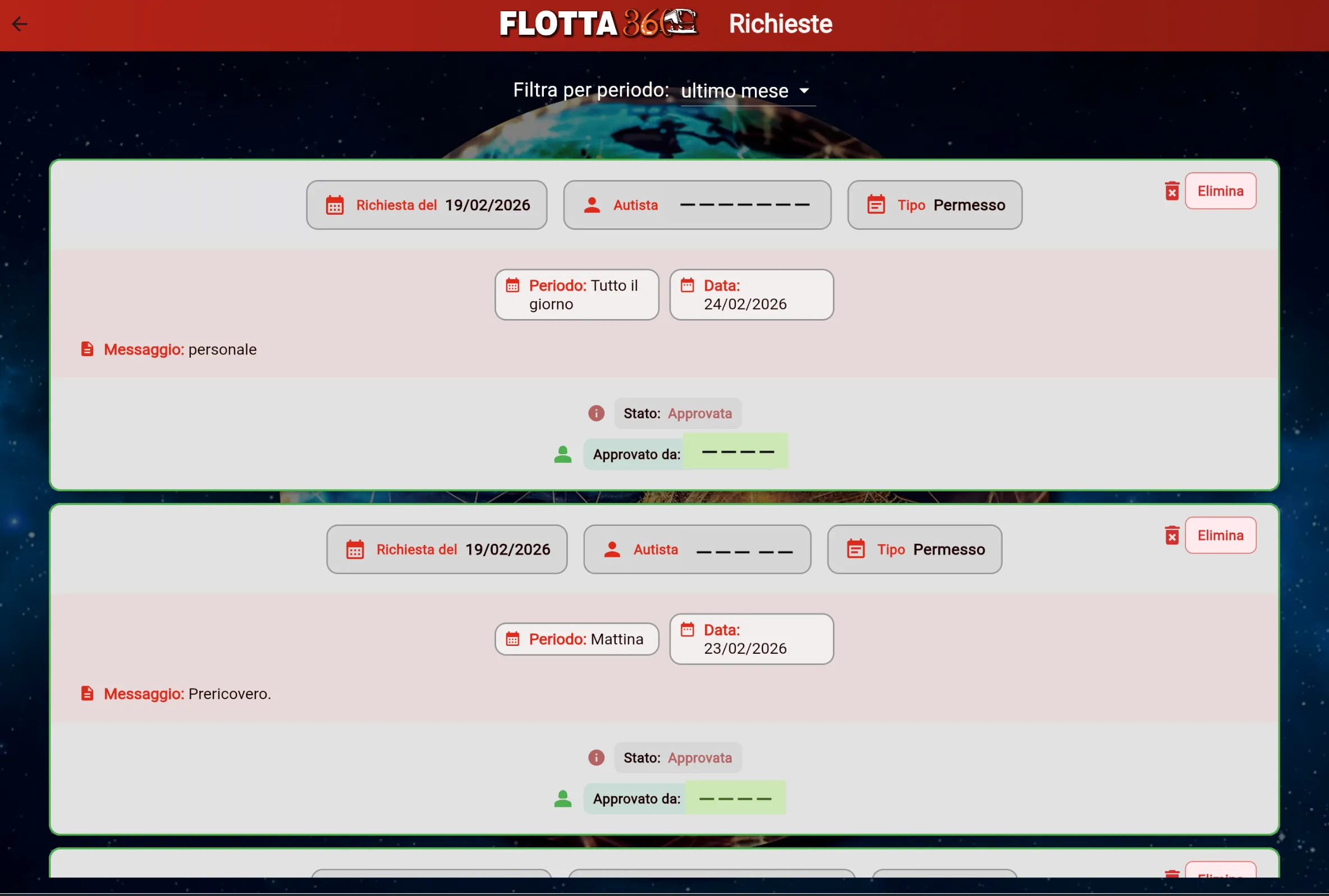 Flotta 360 — gestione permessi